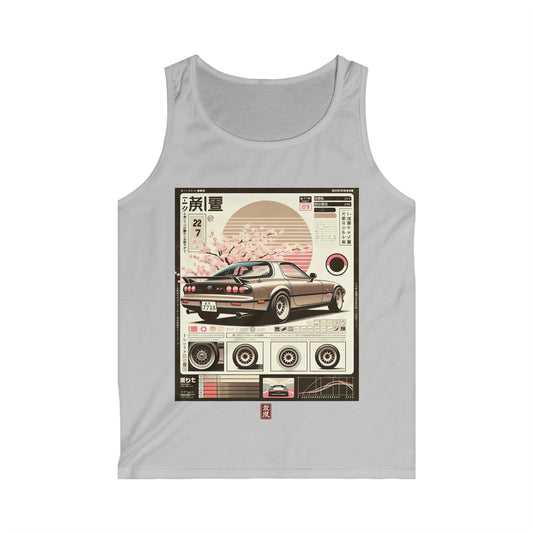 Tokyo Drift Tank Top, Graphic Japanese Sports Car - Tank Top Design for Summer